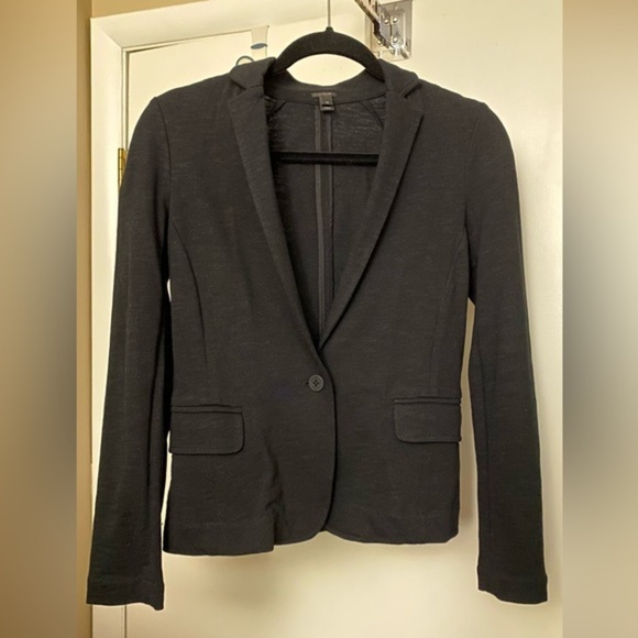 J. Crew XS Black Blazer Style Cotton Jacket Cardigan - Picture 3 of 10
